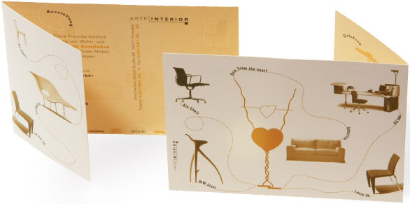 Einladungskarte Arte Interior - Booth Design Unit, Grafikdesign aus Berlin
