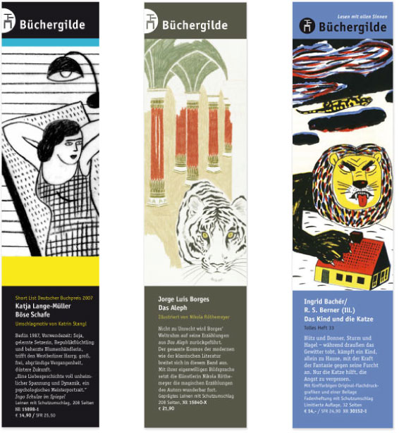 Lesezeichen der Büchergilde Gutenberg - Booth Design Unit, Grafikdesign aus Berlin