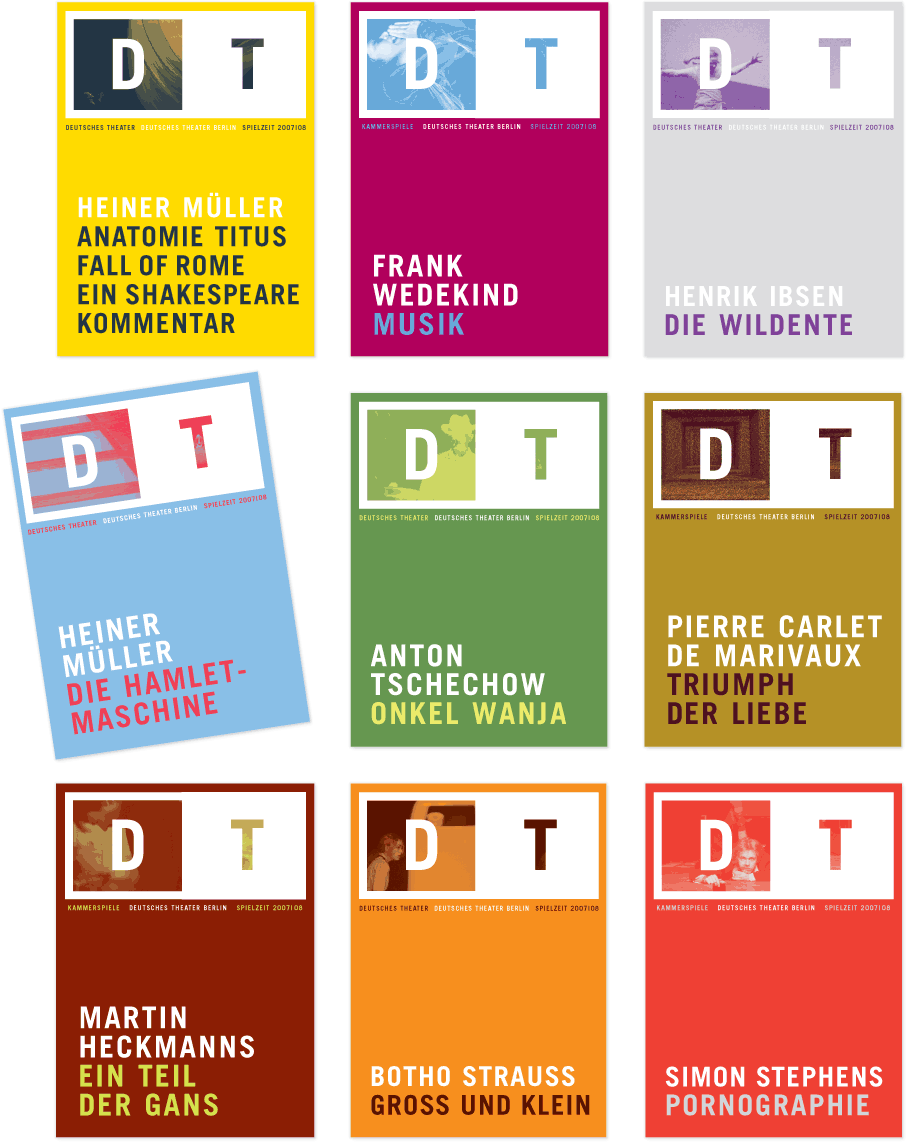 Programmhefte Deutsches Theater Berlin - Booth Design Unit, Grafikdesign aus Berlin