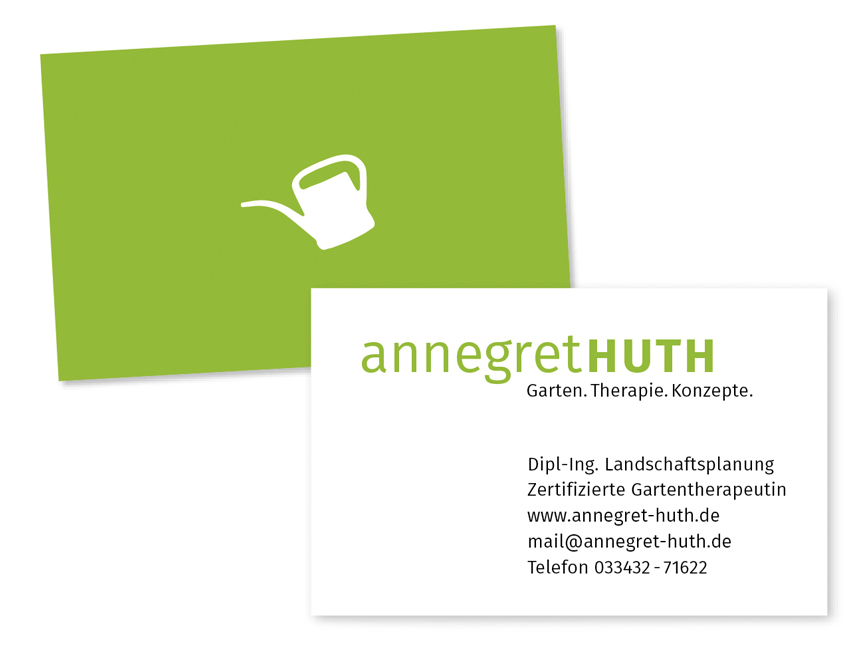 Visitenkarten für Annegret Huth - von Booth Design Unit, Grafikdesign aus Berlin